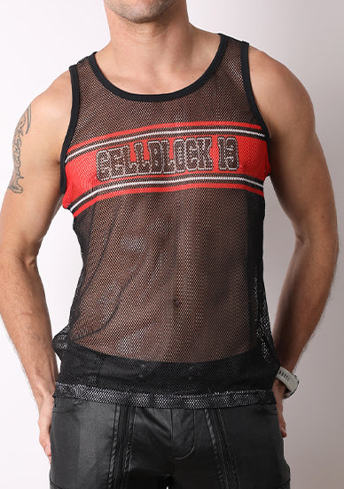 Cellblock 13 Challenger Tank Top Black Red