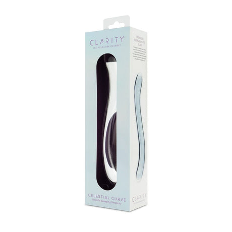 Clarity Celestial Curve Glass Dildo 7.1 Inch