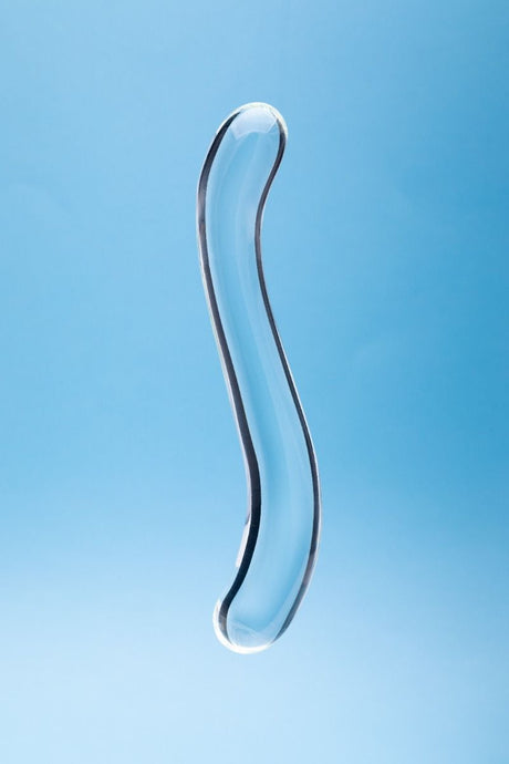 Clarity Celestial Curve Glass Dildo 7.1 Inch