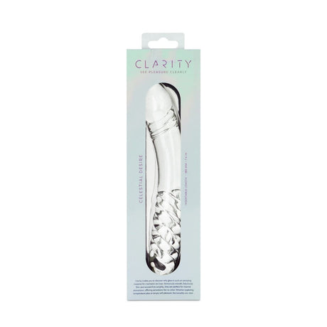Clarity Celestial Desire Glass Dildo 7.4 Inch