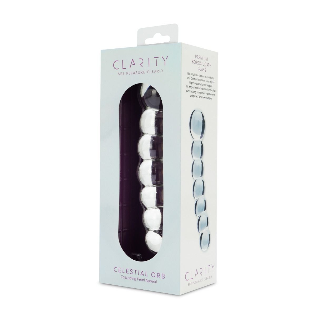 Clarity Celestial Orb Glass Dildo 5.4 Inch
