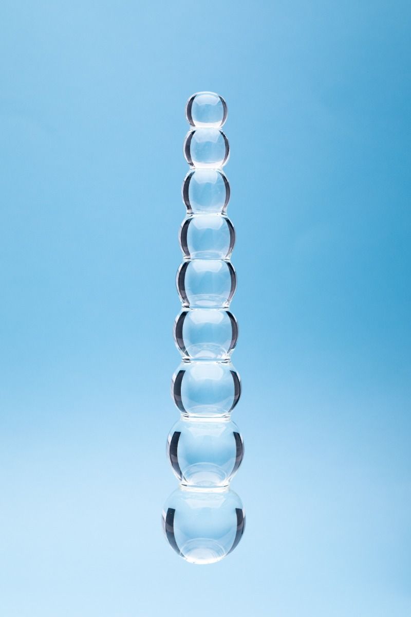 Clarity Elysian Pearls Glass Dildo 6.7 Inch