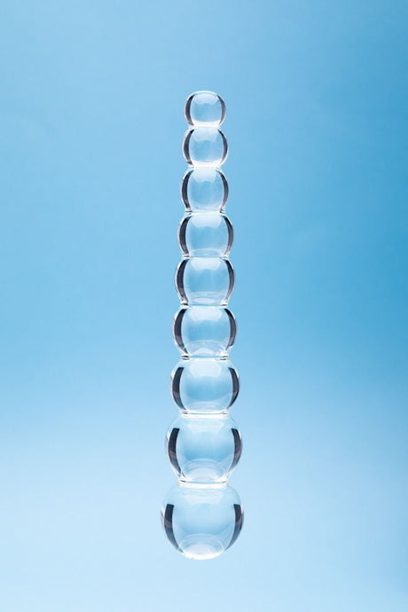 Clarity Elysian Pearls Glass Dildo 6.7 Inch