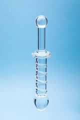 Clarity Elysian Swirl Glass Dildo 5.6 Inch