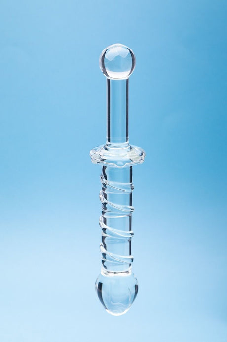 Clarity Elysian Swirl Glass Dildo 5.6 Inch