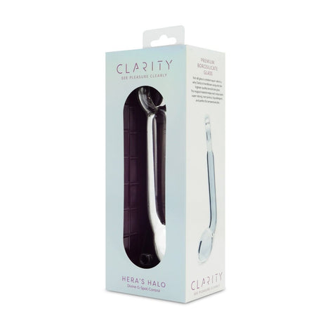 Clarity Hera's Halo Glass Dildo 6 Inch