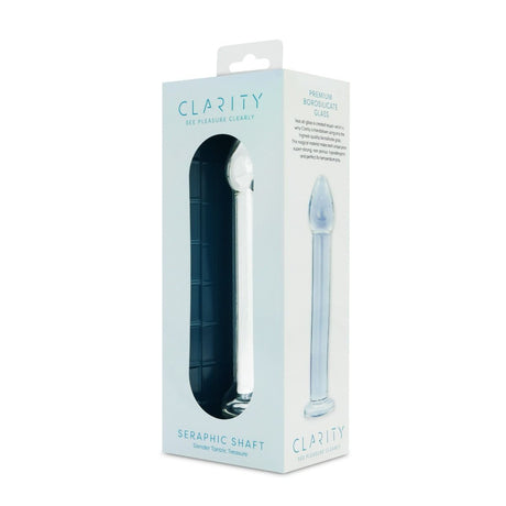 Clarity Seraphic Shaft Glass Dildo 6.6 Inch