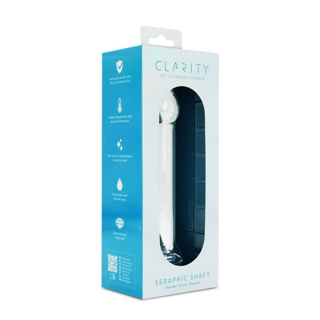 Clarity Seraphic Shaft Glass Dildo 6.6 Inch