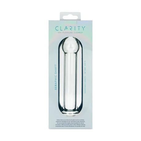 Clarity Seraphic Shaft Glass Dildo 6.6 Inch