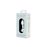 Clarity Utopian Bloom Glass Butt Plug 4.3 Inch