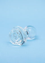 Clarity Utopian Bloom Glass Butt Plug 4.3 Inch