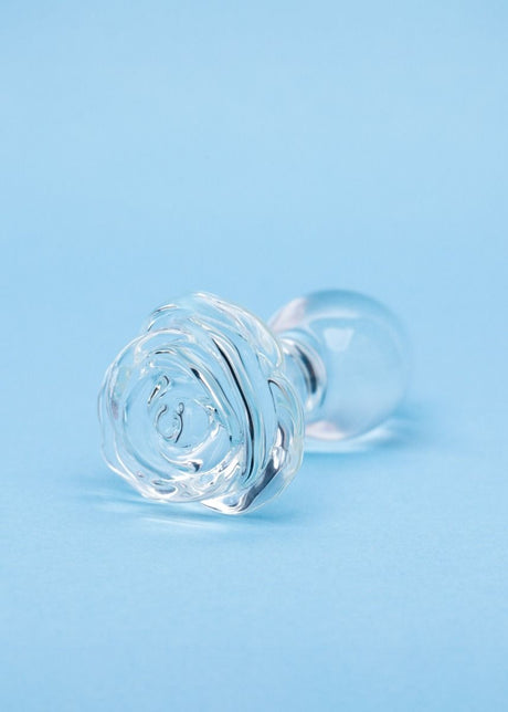Clarity Utopian Bloom Glass Butt Plug 4.3 Inch
