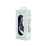 Clarity Utopian Delight Glass Butt Plug 3.5 Inch