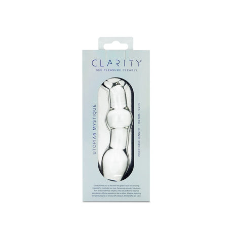 Clarity Utopian Mystique Glass Dildo 5.2 Inch