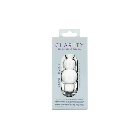 Clarity Utopian Reverie Glass Butt Plug 3.6 Inch