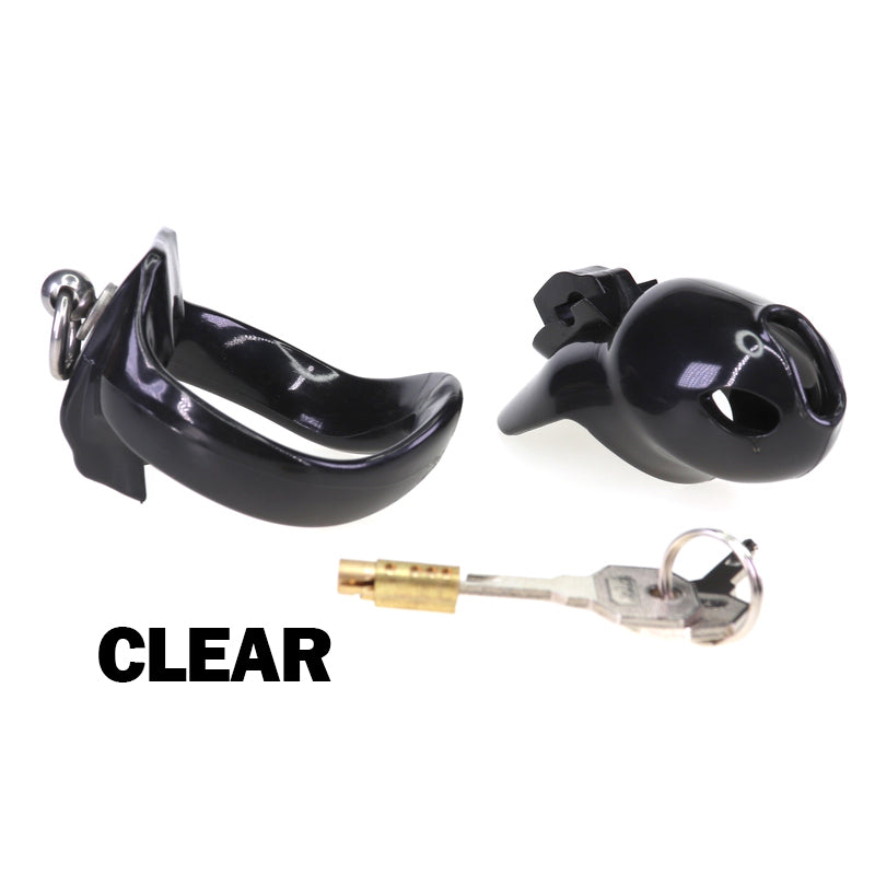 LOCK4D Advanced Comfort V6 Chastity Cage Small Clear