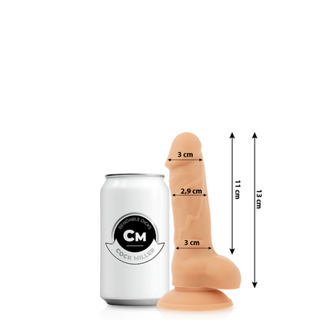 Cock Miller Realistic Silicone Atriculable Dildo 5 Inch Light