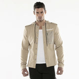 Code 22 Cargo Over Shirt Beige - FETCH