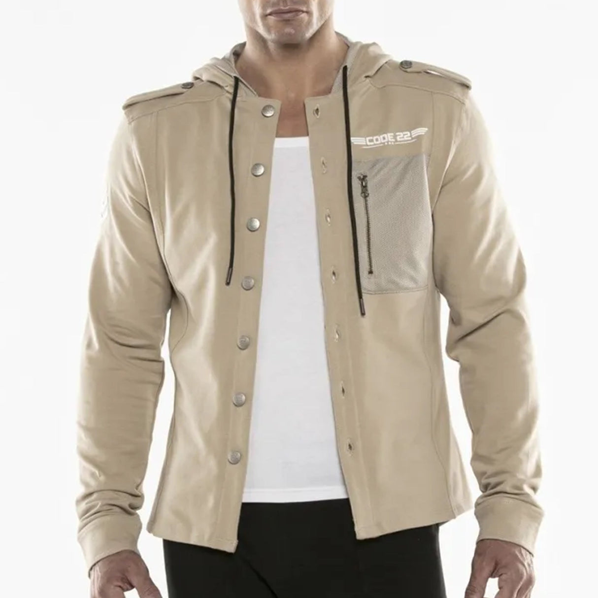 Code 22 Cargo Over Shirt Beige