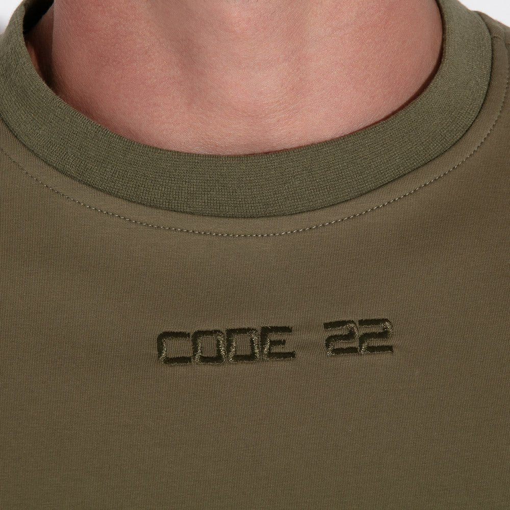 Code 22 Essential Sweatshirt Khaki - FETCH