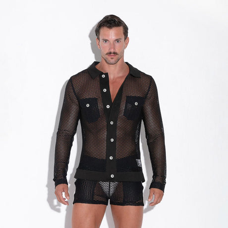 Code 22 Openwork Jacket Black - FETCH