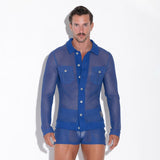 Code 22 Openwork Jacket Steel Blue - FETCH