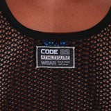 Code 22 Openwork Tank Top Black - FETCH