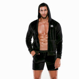 Code 22 Plush Velvet Hoody Black