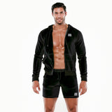 Code 22 Plush Velvet Hoody Black