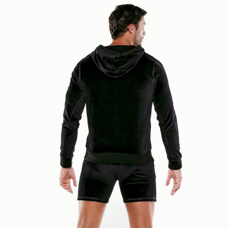 Code 22 Plush Velvet Hoody Black