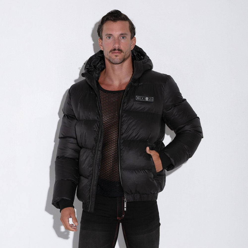 Code 22 Puffer Jacket Black - FETCH