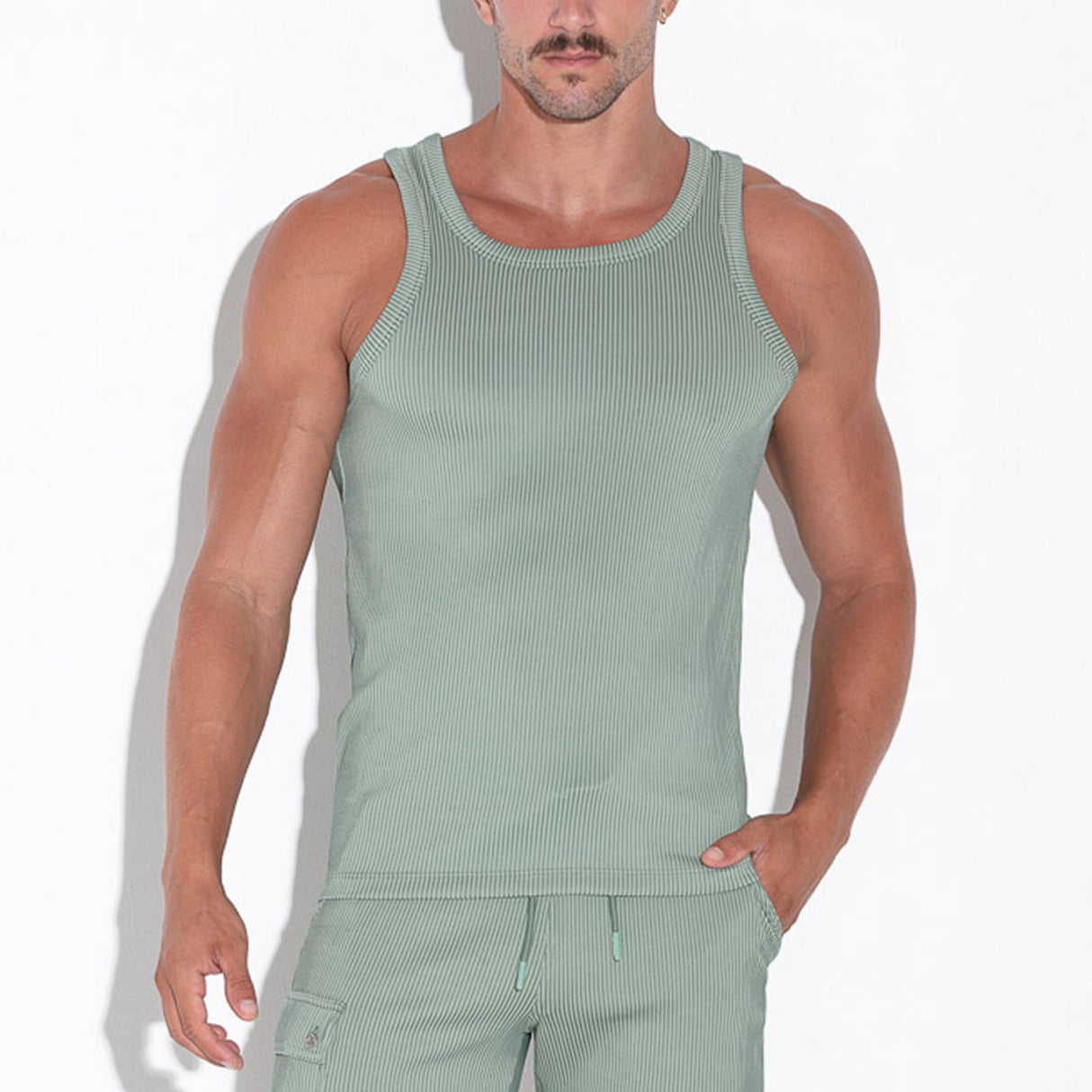 Code 22 Reflex Tank Top Khaki