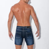 Code 22 Stretch Denim 5 Pocket Short Navy Blue - FETCH