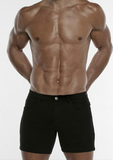 Code 22 Stretch 5 Pocket Short Black