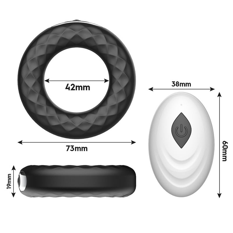 Command Vibrating Throb Ring with Remote