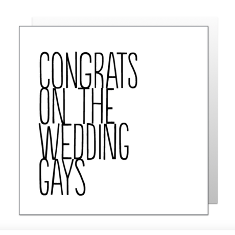 Congrats Gays (BF0324) Greeting Card