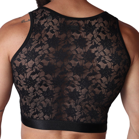 Gigo Illusion Crop Top Black