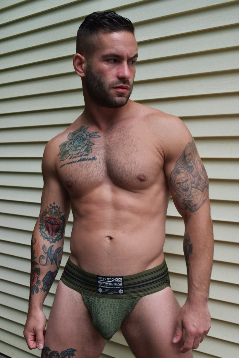 Breedwell Cumdump Jockstrap Army Green