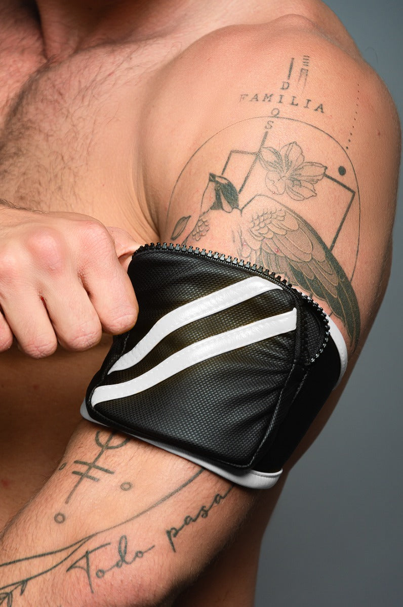 Dale Mas Biker + Bicep Bag Black White