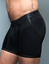 Dale Mas Biker + Skin Bike Zipper Shorts Black