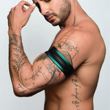 Dale Mas Biker + Bicep Band Iridescent Black Green