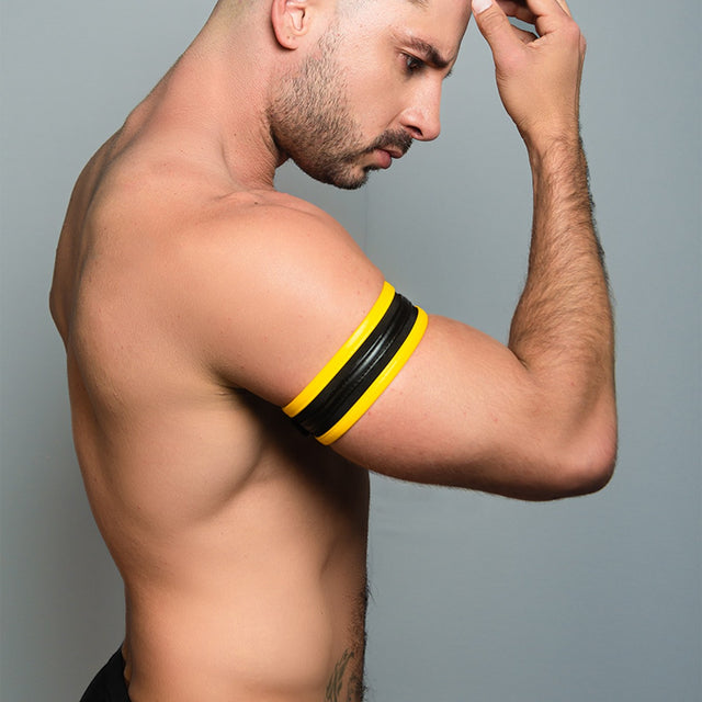 Dale Mas Biker + Luxury Bicep Band Black Yellow