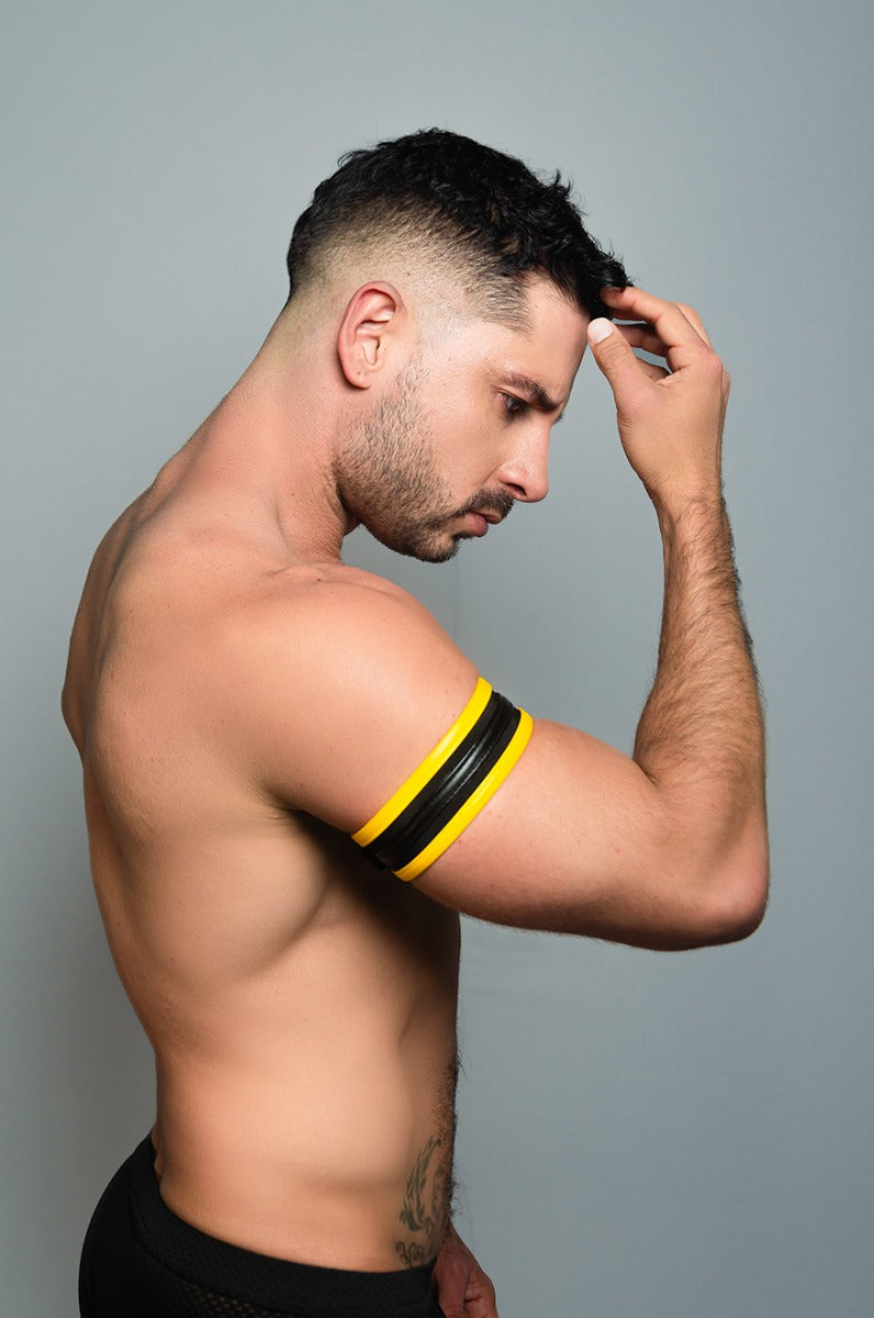 Dale Mas Biker + Luxury Bicep Band Black Yellow