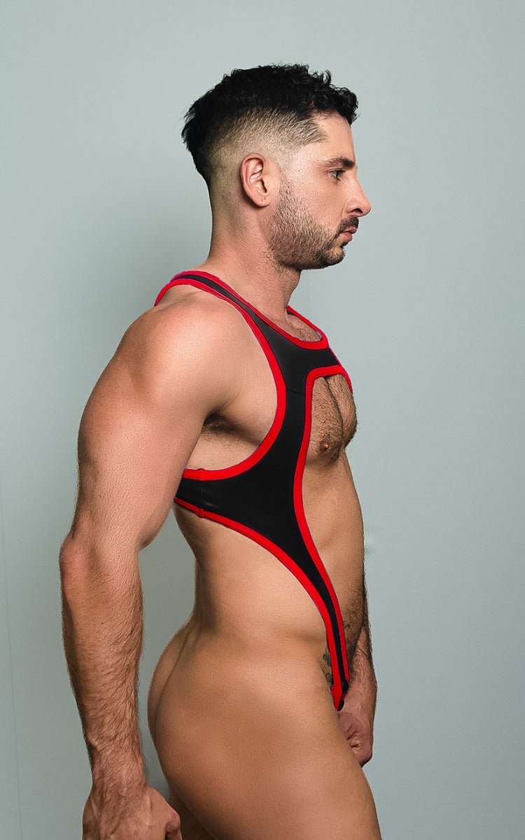 Dale Mas Biker + Cockstrap Harness Black Red