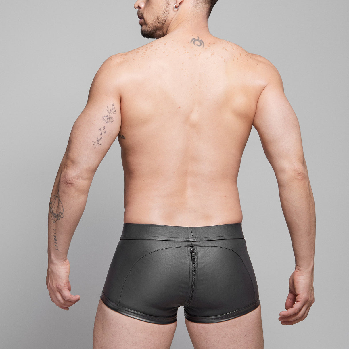 Dale Mas Biker + Party Pouch Short Black Iridescent - FETCH