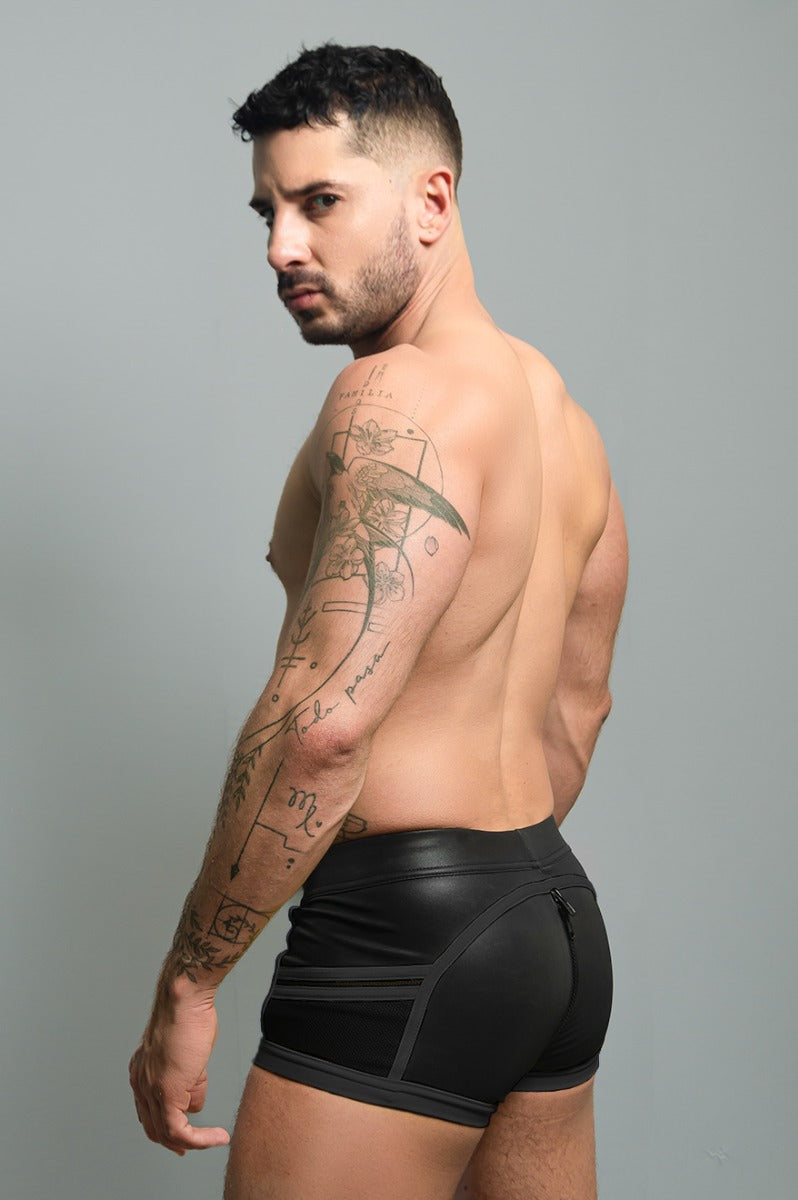 Dale Mas Biker + Pouch Shorts Black