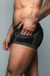 Dale Mas Biker + Pouch Shorts Black