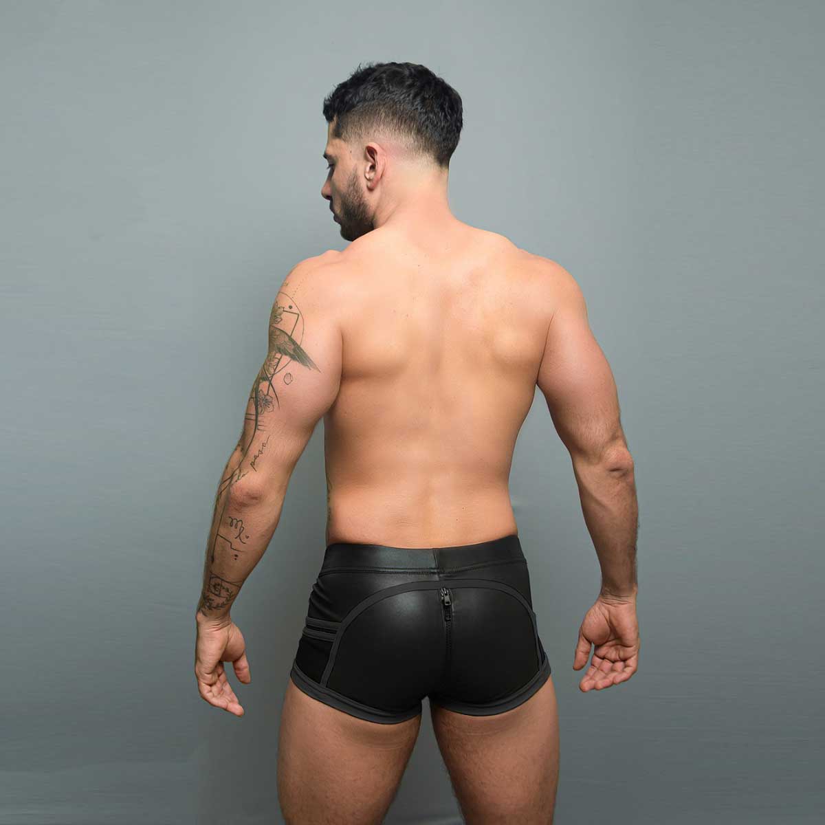 Dale Mas Biker + Pouch Shorts Black
