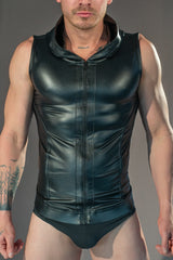 Dale Mas Rebel Hoodie Vest Black