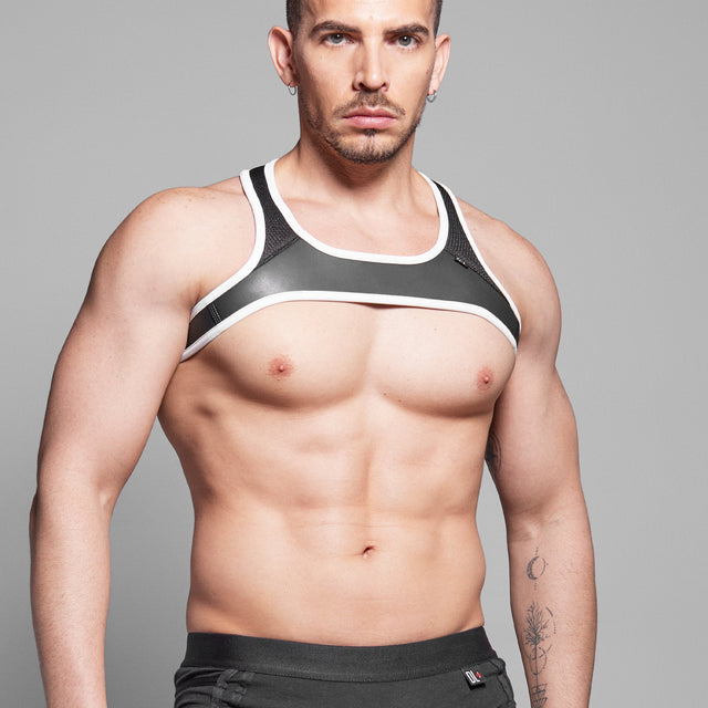 Dale Mas Smooth Skin Neoprene Harness Black White